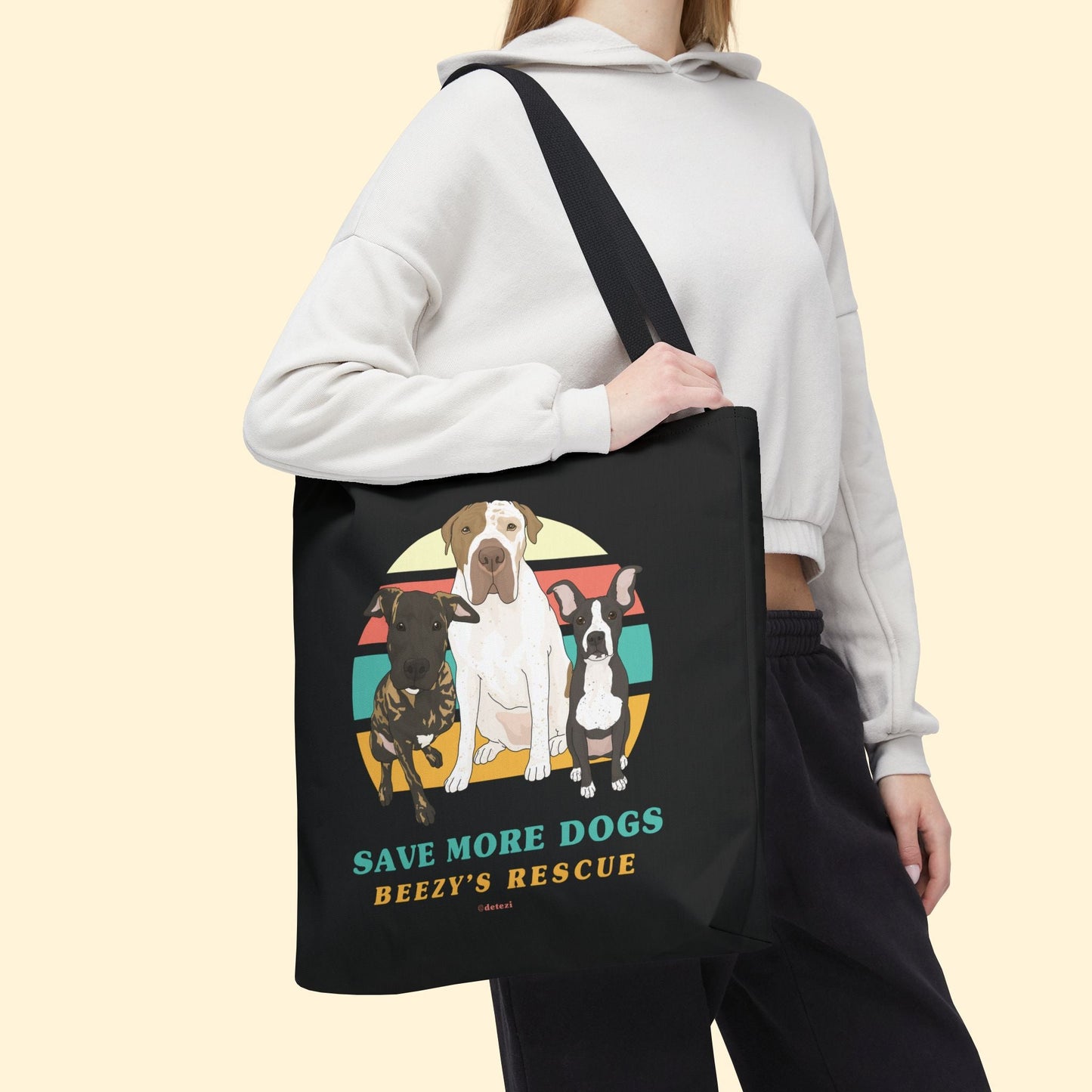 Beezy's Rescue | FUNDRAISER | Tote Bag - Detezi Designs - 32038787033895675285
