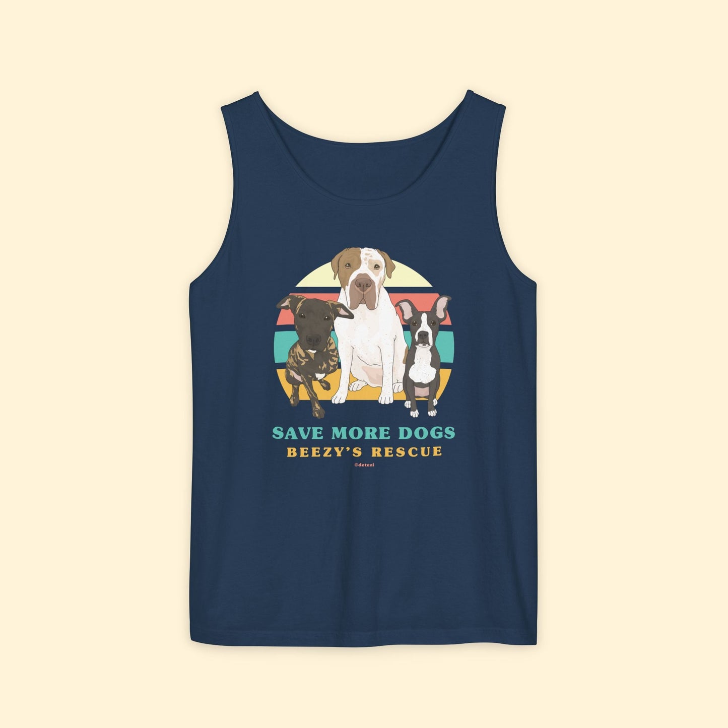 Beezy's Rescue | FUNDRAISER | Unisex Tank Top - Detezi Designs - 14625898219365062578