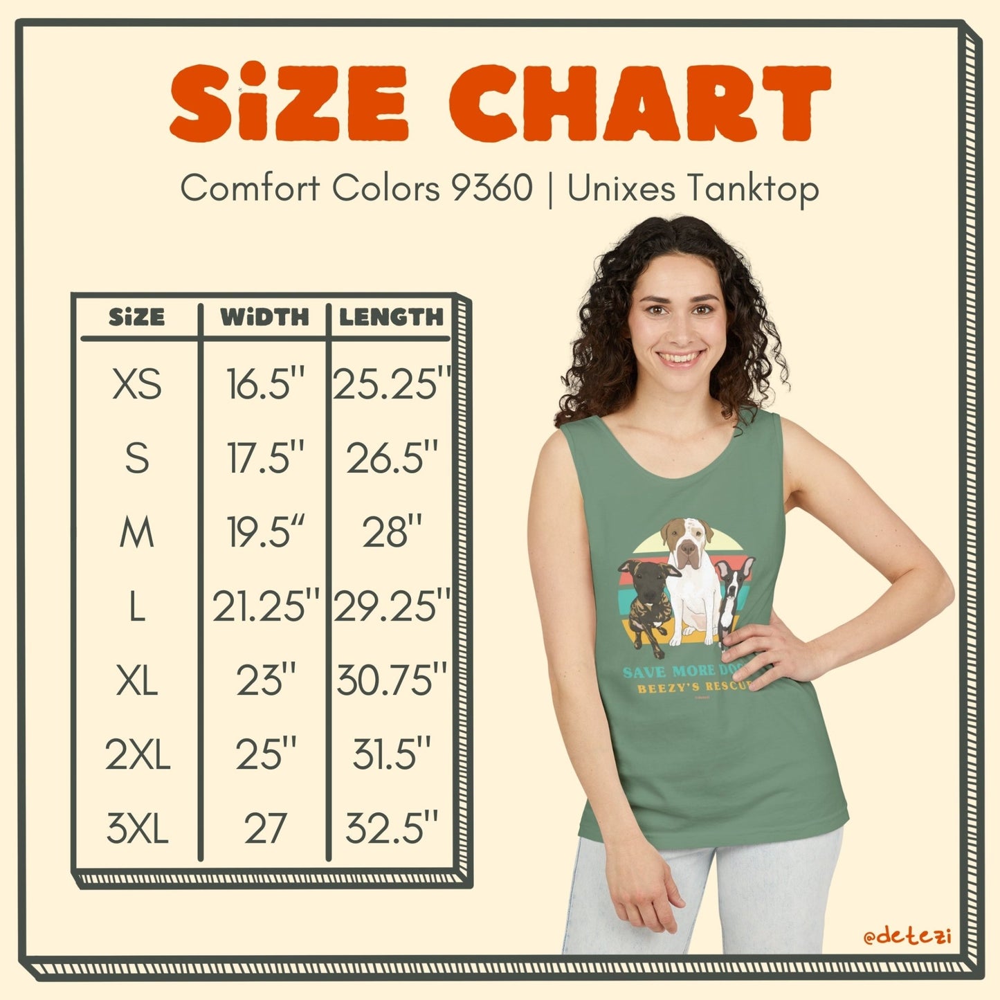 Beezy's Rescue | FUNDRAISER | Unisex Tank Top - Detezi Designs - 30224096369698598423