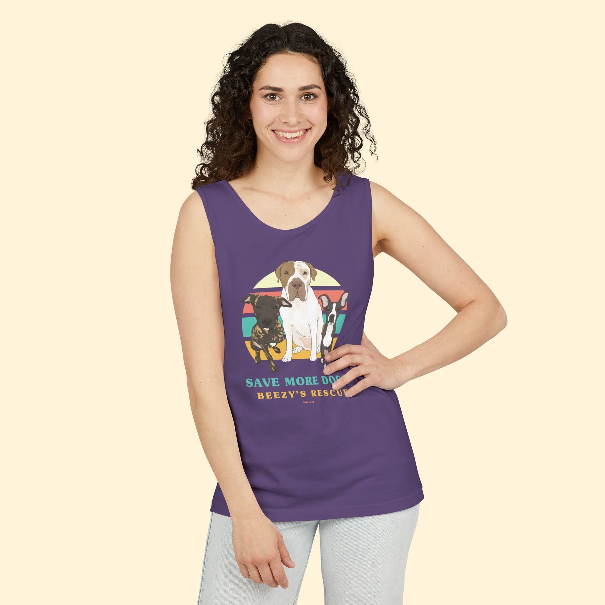 Beezy's Rescue | FUNDRAISER | Unisex Tank Top - Detezi Designs - 30224096369698598423
