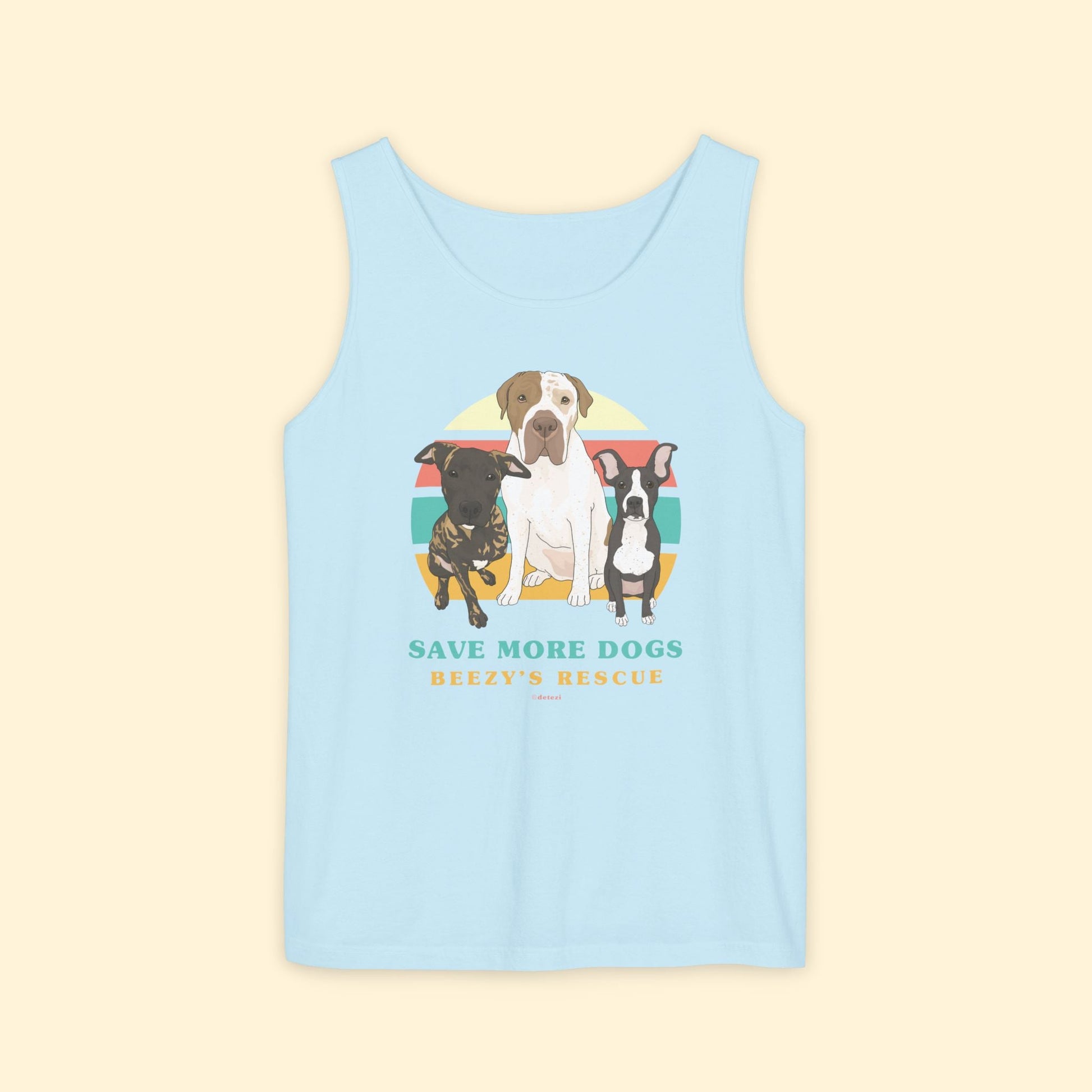 Beezy's Rescue | FUNDRAISER | Unisex Tank Top - Detezi Designs - 32821747460833126230