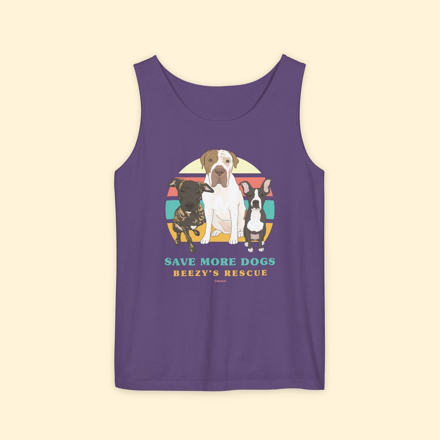 Beezy's Rescue | FUNDRAISER | Unisex Tank Top - Detezi Designs - 37745781831096450015