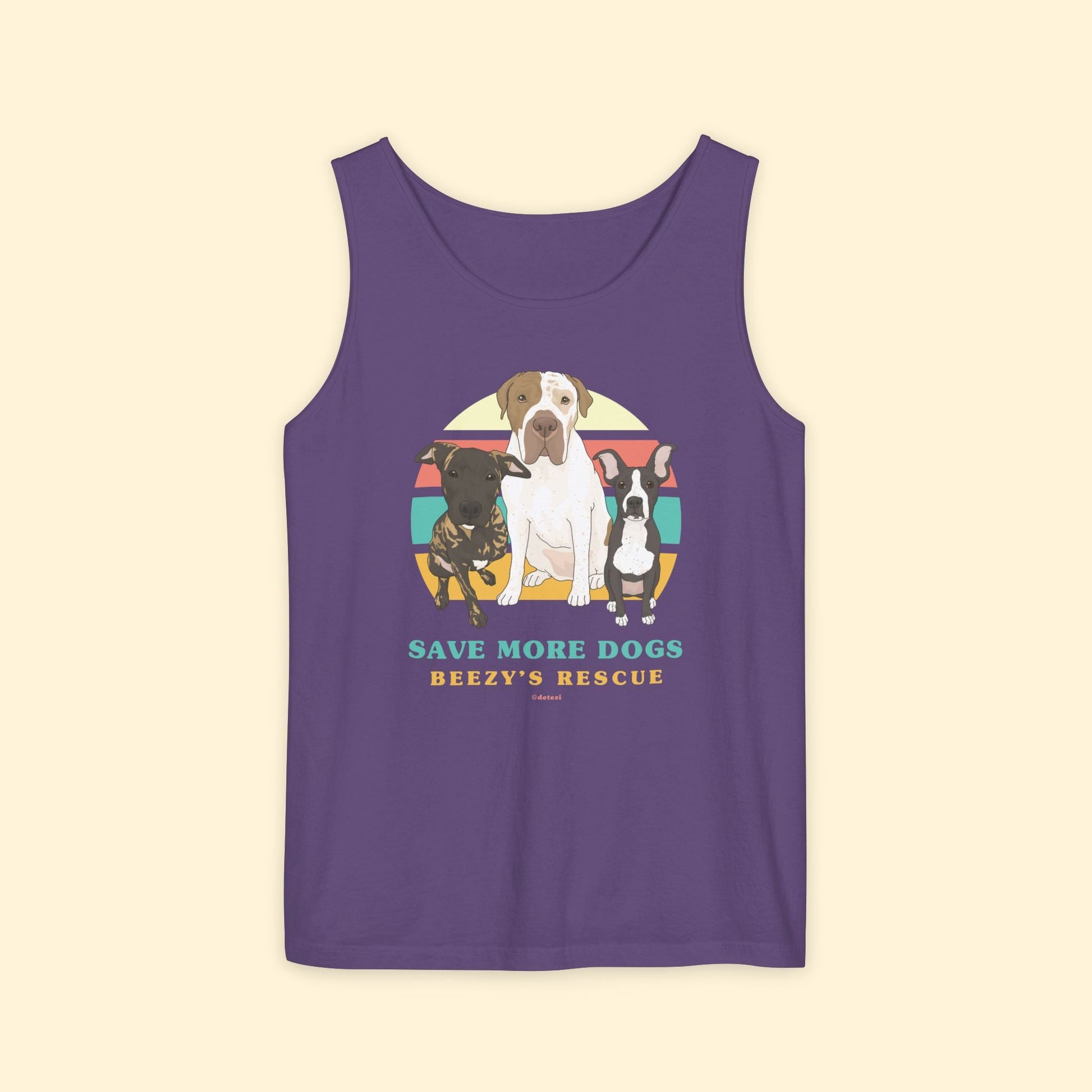 Beezy's Rescue | FUNDRAISER | Unisex Tank Top - Detezi Designs - 37745781831096450015