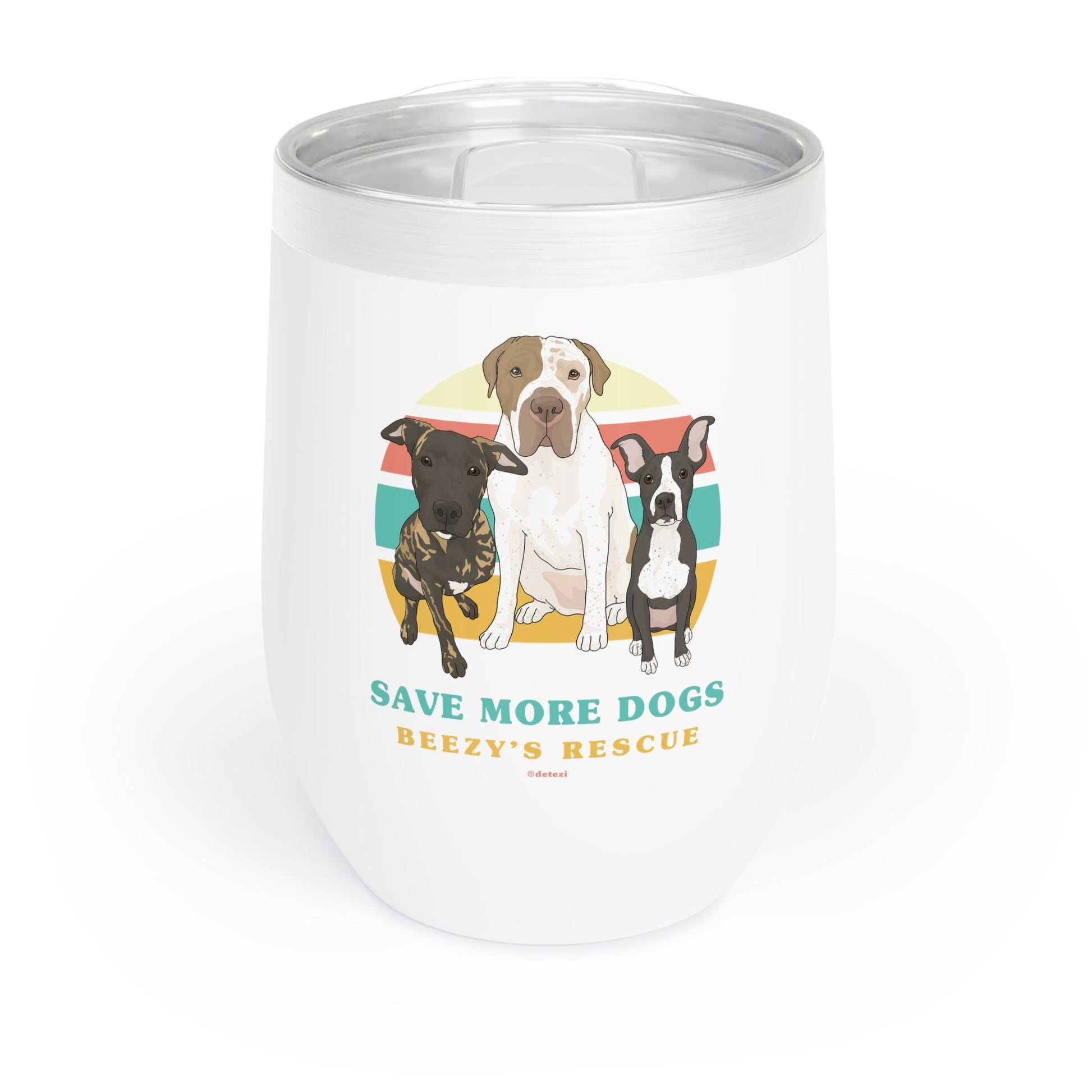 Beezy's Rescue | FUNDRAISER | Wine Tumbler - Detezi Designs - 21150609127011013884