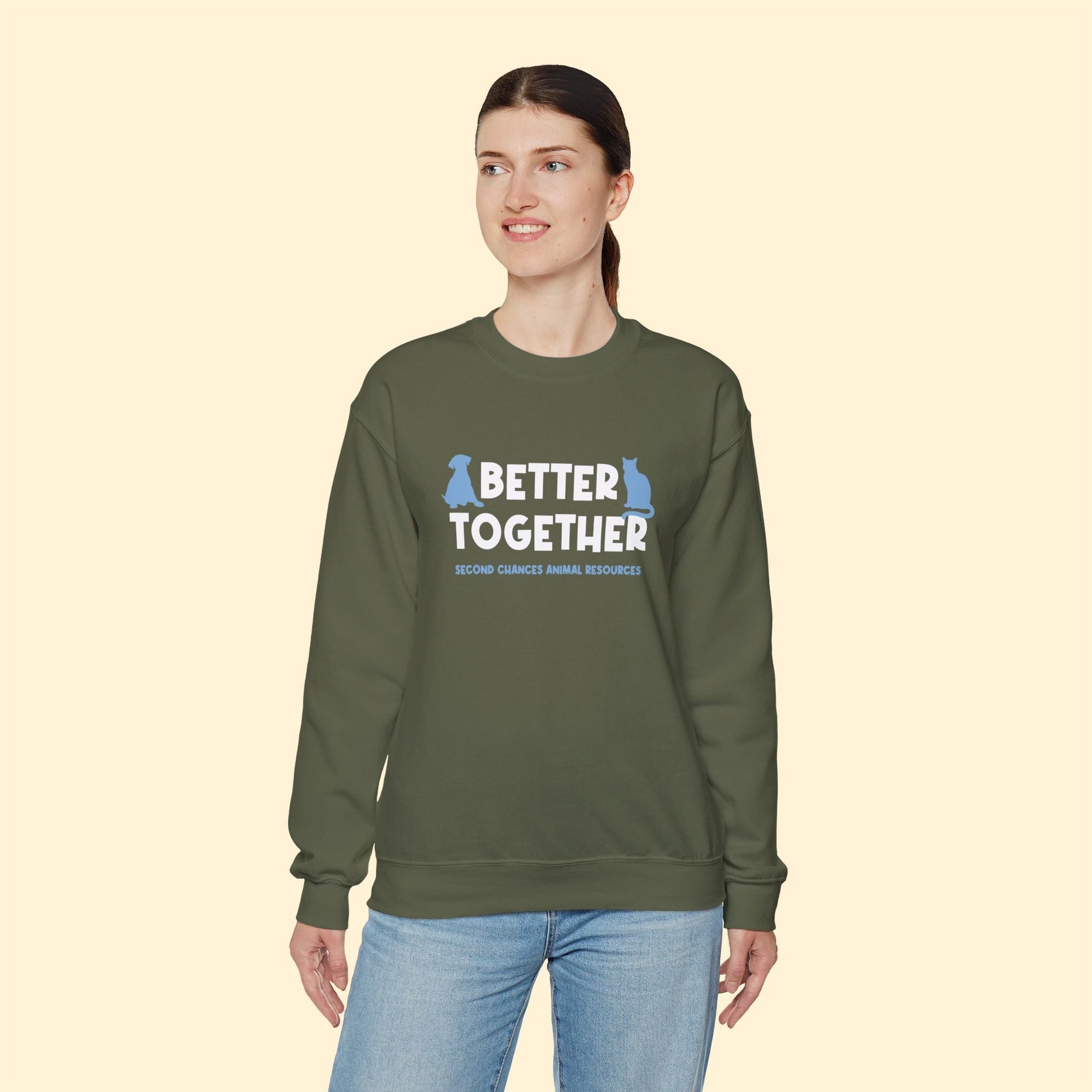 Better Together | FUNDRAISER for SCAR | Crewneck Sweatshirt - Detezi Designs - 10855289291397523527