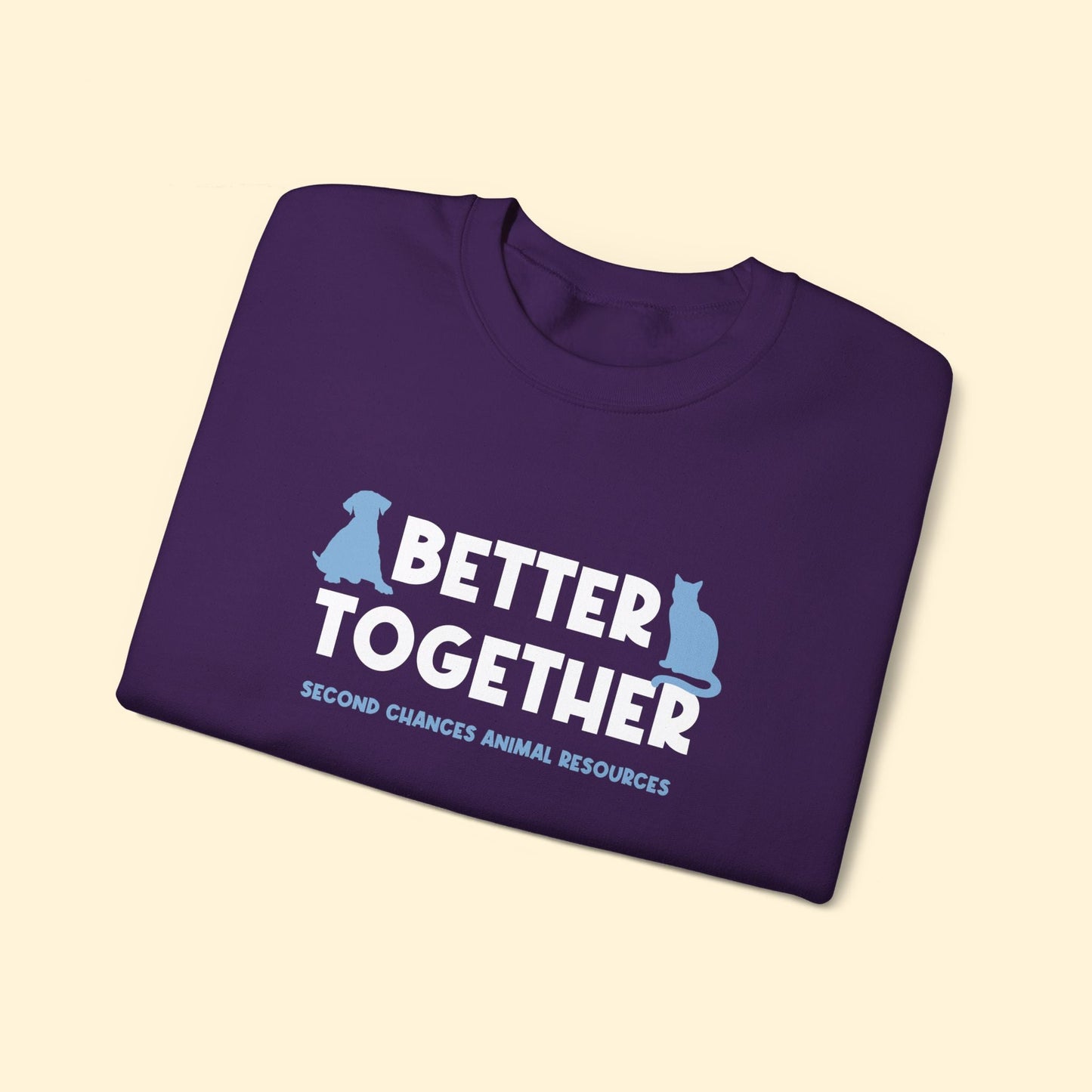 Better Together | FUNDRAISER for SCAR | Crewneck Sweatshirt - Detezi Designs - 28236839309285426445