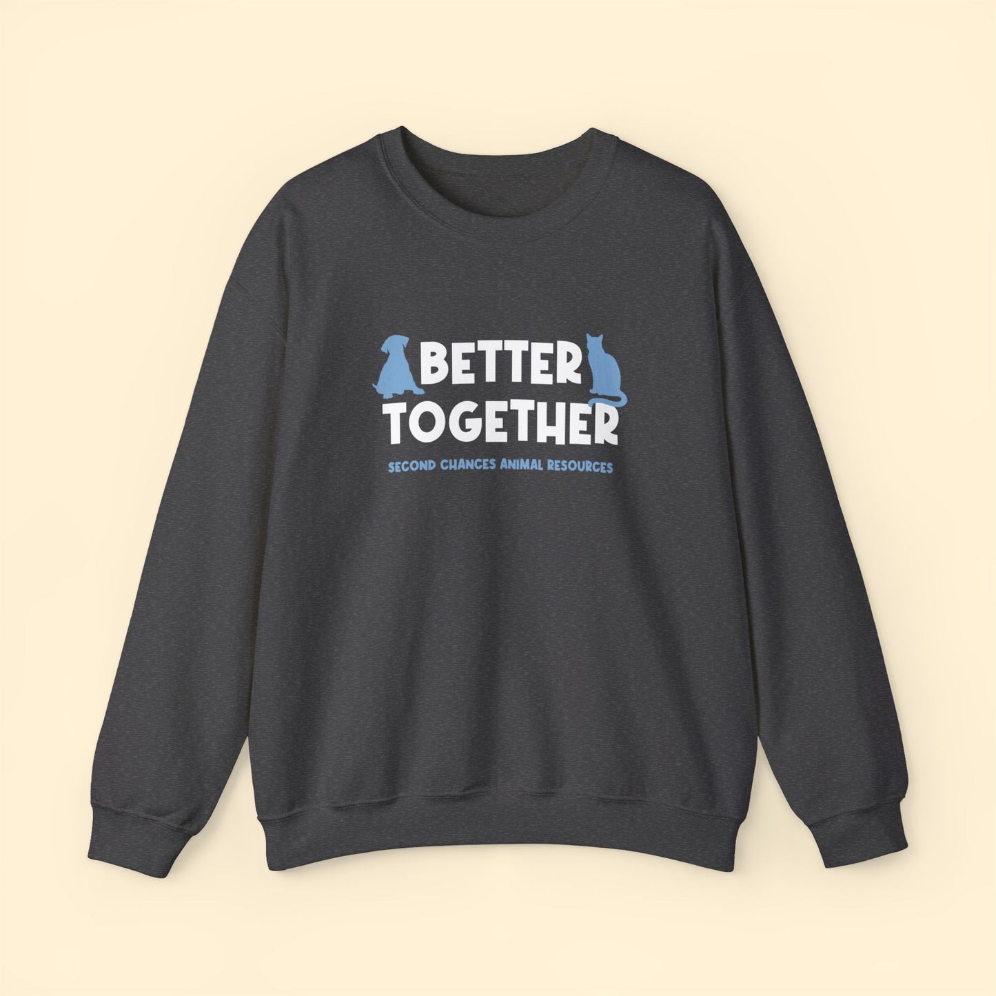 Better Together | FUNDRAISER for SCAR | Crewneck Sweatshirt - Detezi Designs - 64125952755383081150