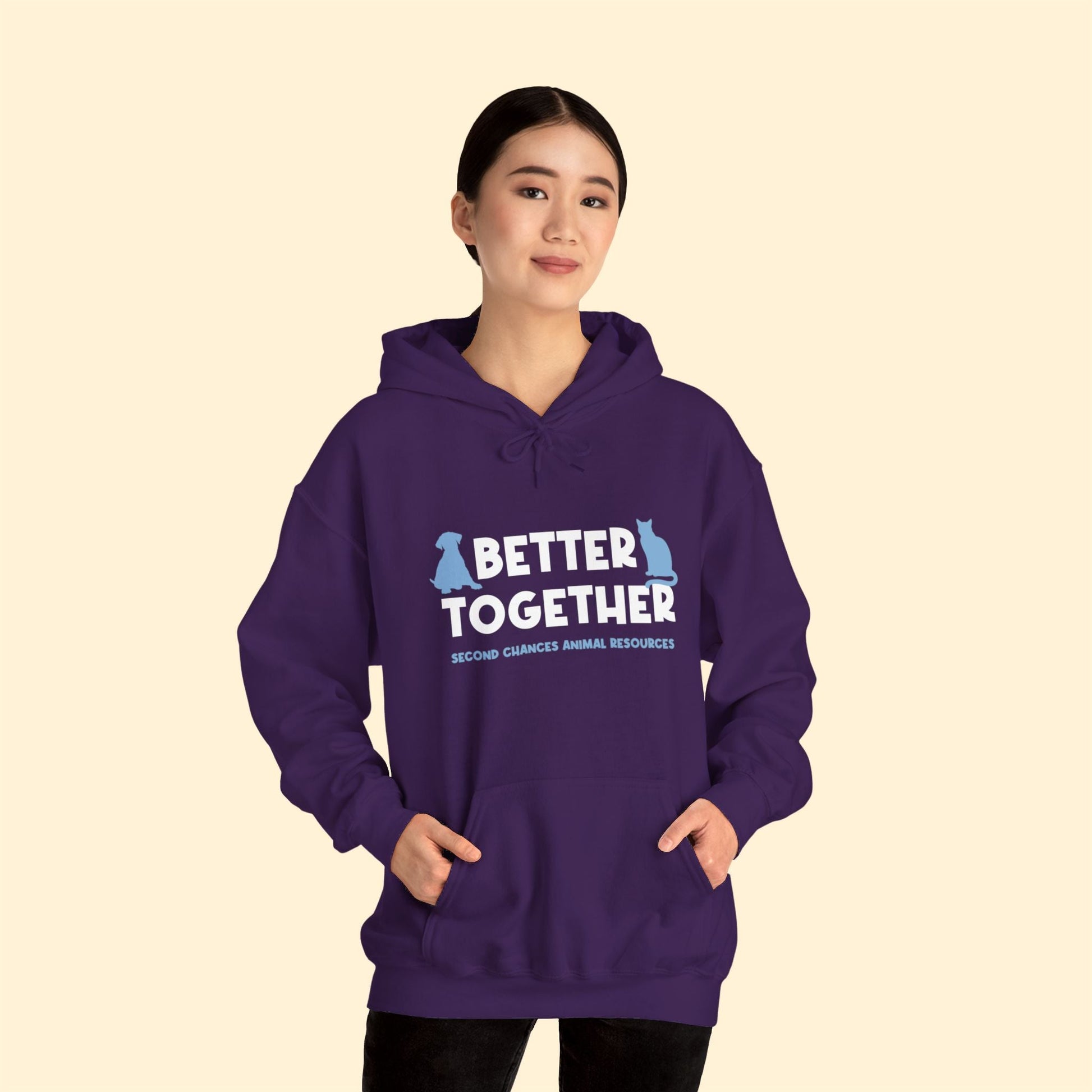 Better Together | FUNDRAISER for SCAR | Hooded Sweatshirt - Detezi Designs - 15908039776341062478