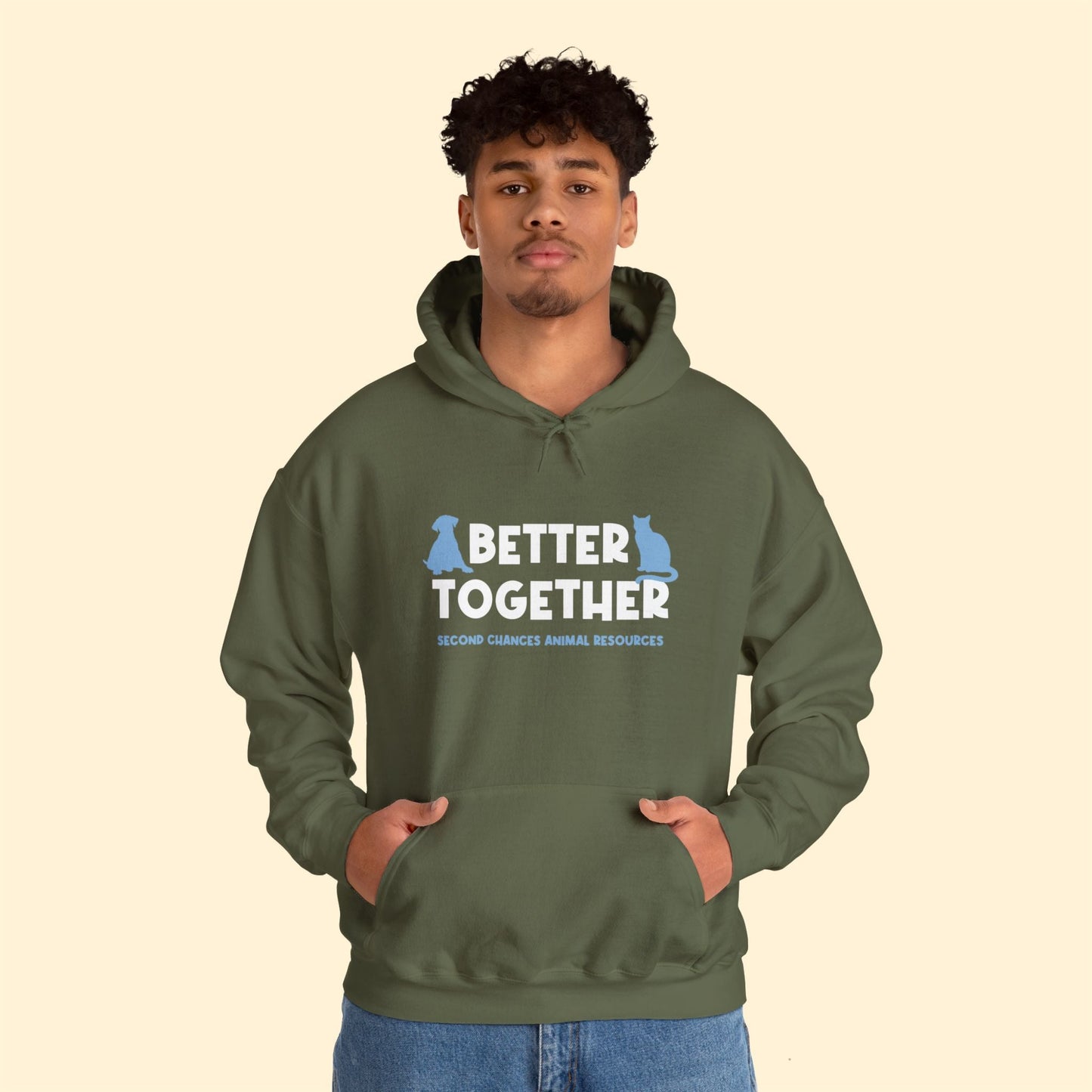 Better Together | FUNDRAISER for SCAR | Hooded Sweatshirt - Detezi Designs - 31690377765848397952