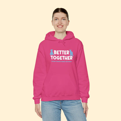 Better Together | FUNDRAISER for SCAR | Hooded Sweatshirt - Detezi Designs - 31690377765848397952