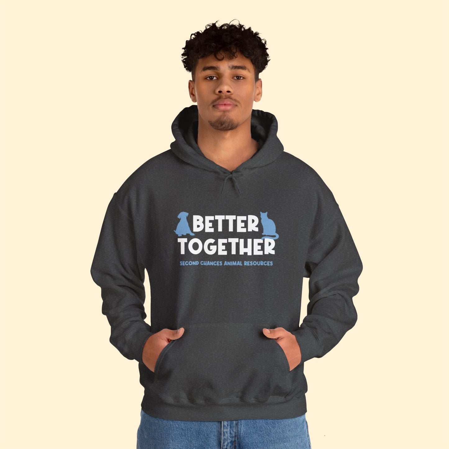 Better Together | FUNDRAISER for SCAR | Hooded Sweatshirt - Detezi Designs - 31690377765848397952