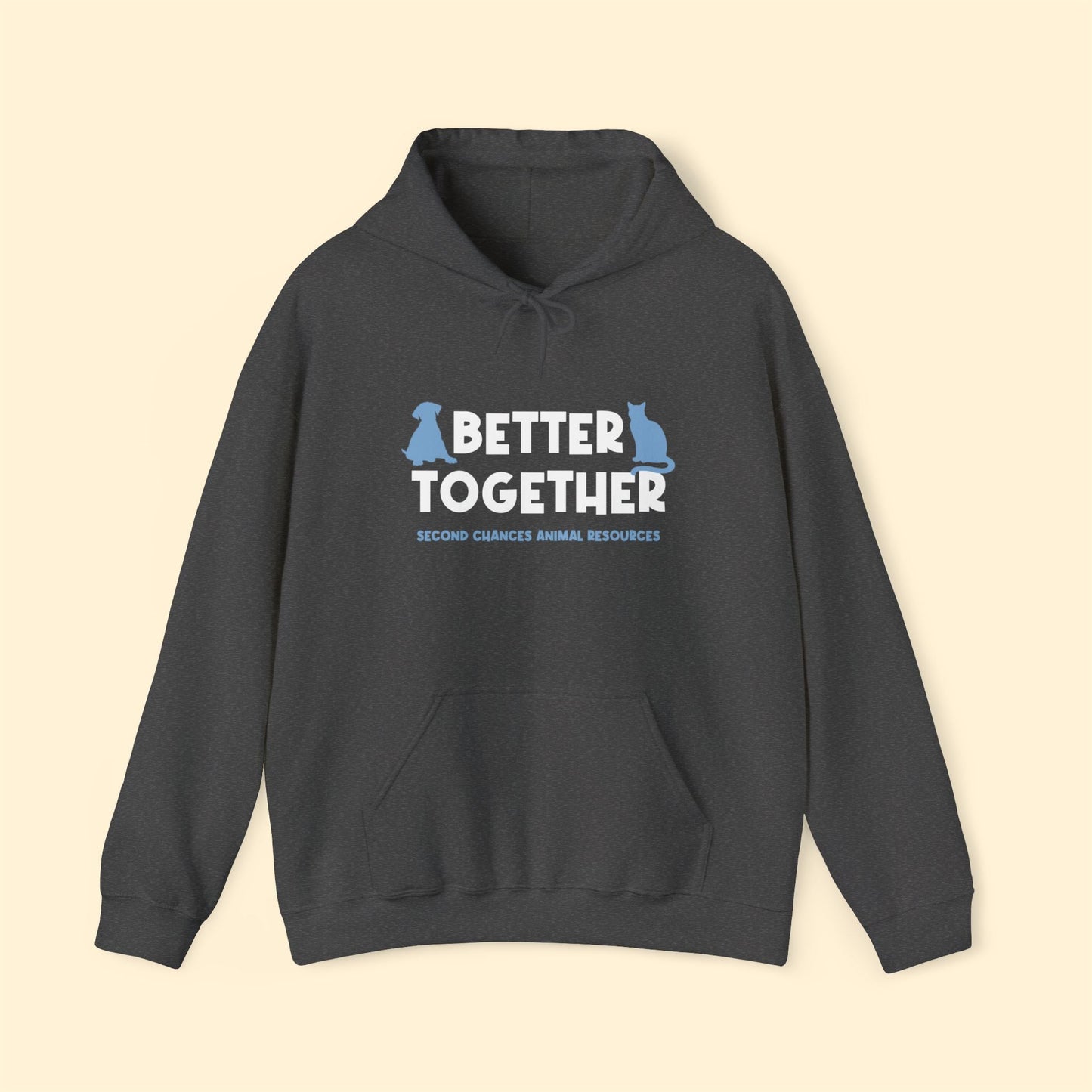 Better Together | FUNDRAISER for SCAR | Hooded Sweatshirt - Detezi Designs - 93907393359791284122