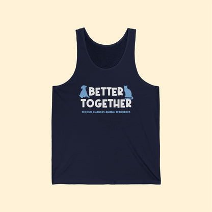 Better Together | FUNDRAISER for SCAR | Unisex Jersey Tank - Detezi Designs - 91392797993566322896