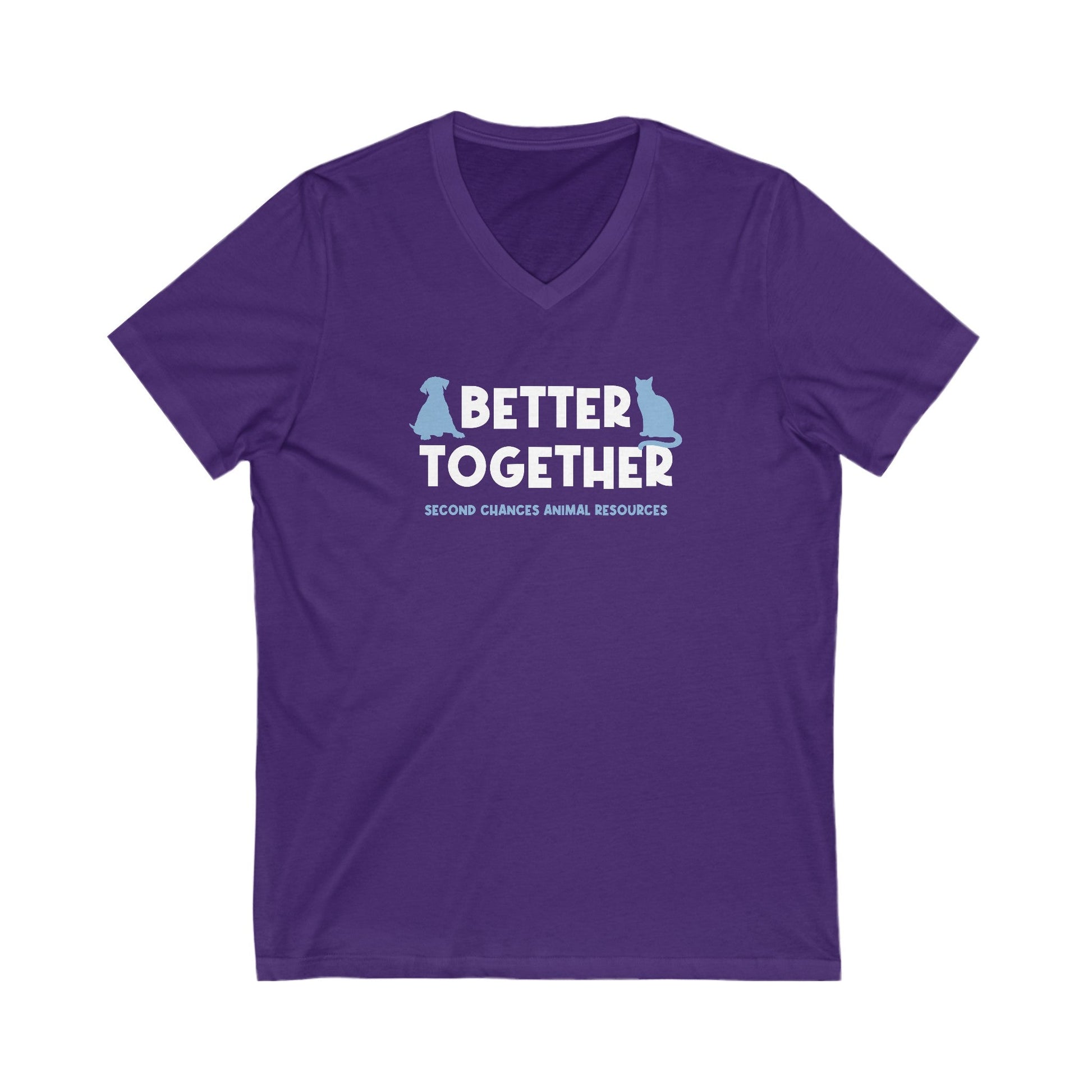 Better Together | FUNDRAISER for SCAR | Unisex V - Neck Tee - Detezi Designs - 20927984270484538318