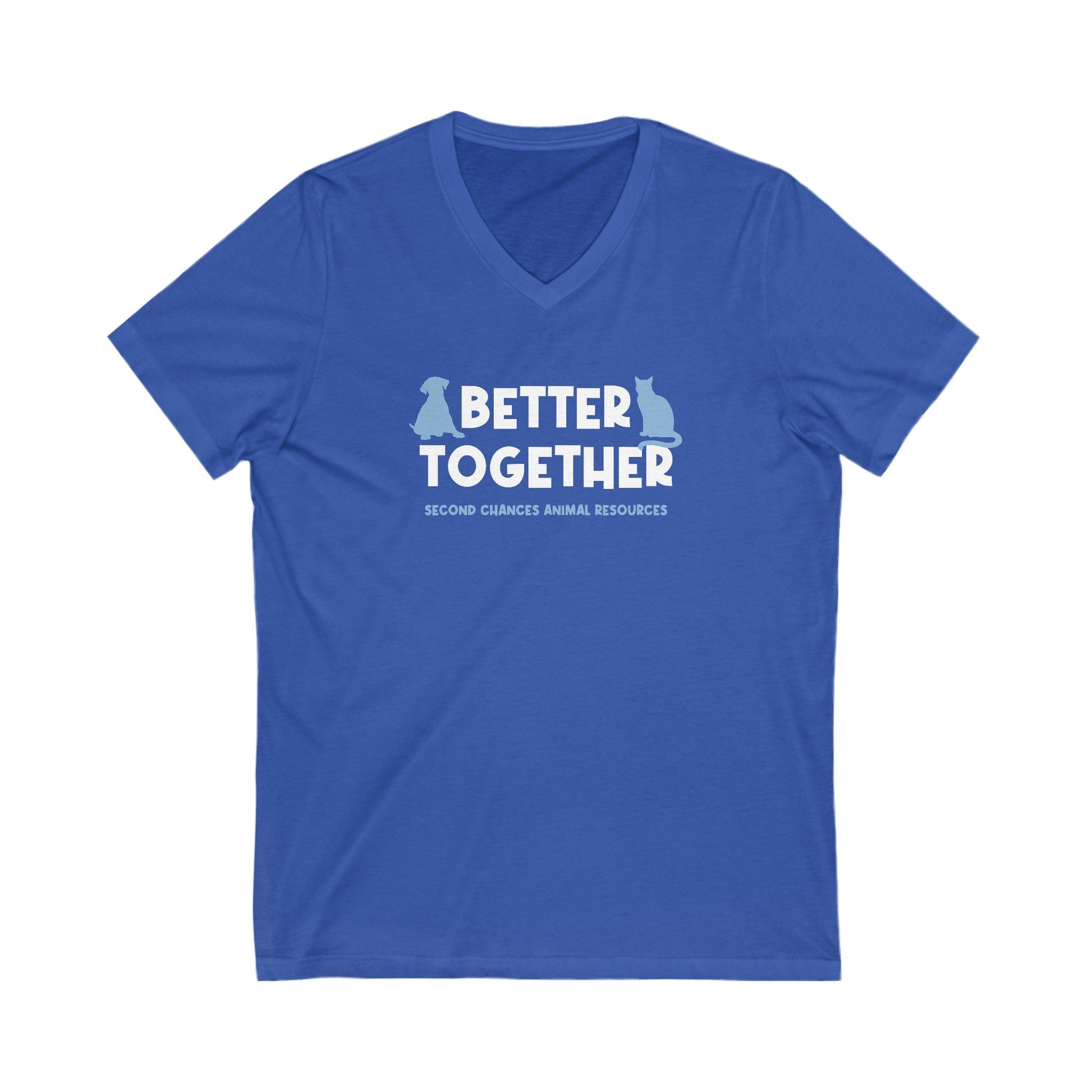 Better Together | FUNDRAISER for SCAR | Unisex V - Neck Tee - Detezi Designs - 26185237015376426247