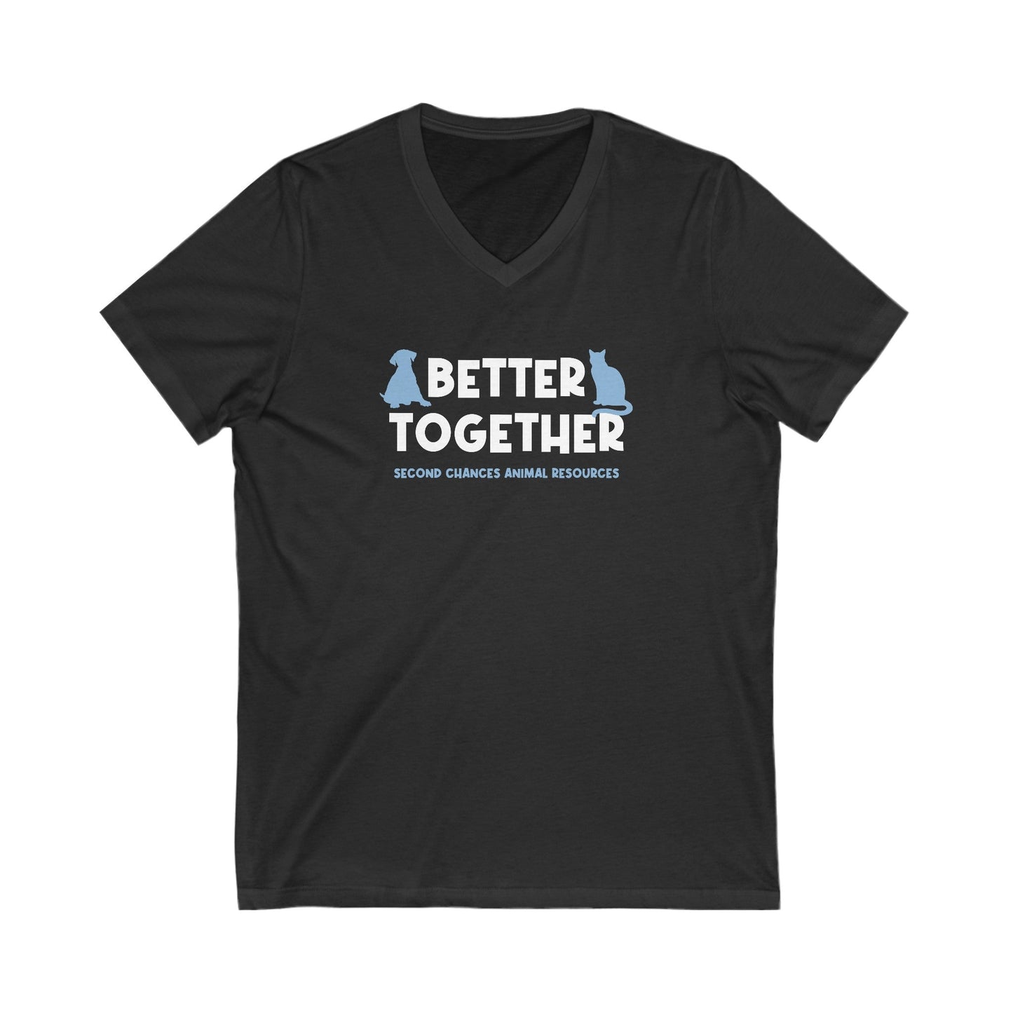 Better Together | FUNDRAISER for SCAR | Unisex V - Neck Tee - Detezi Designs - 29371622590112285417