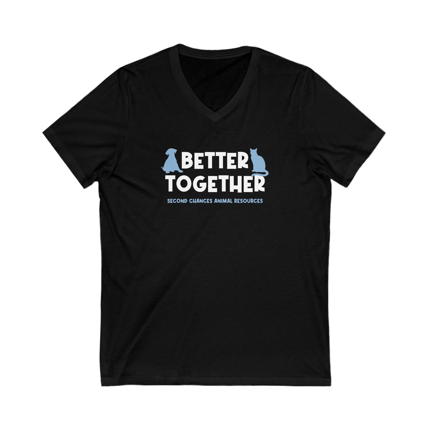 Better Together | FUNDRAISER for SCAR | Unisex V - Neck Tee - Detezi Designs - 29653909290721937557