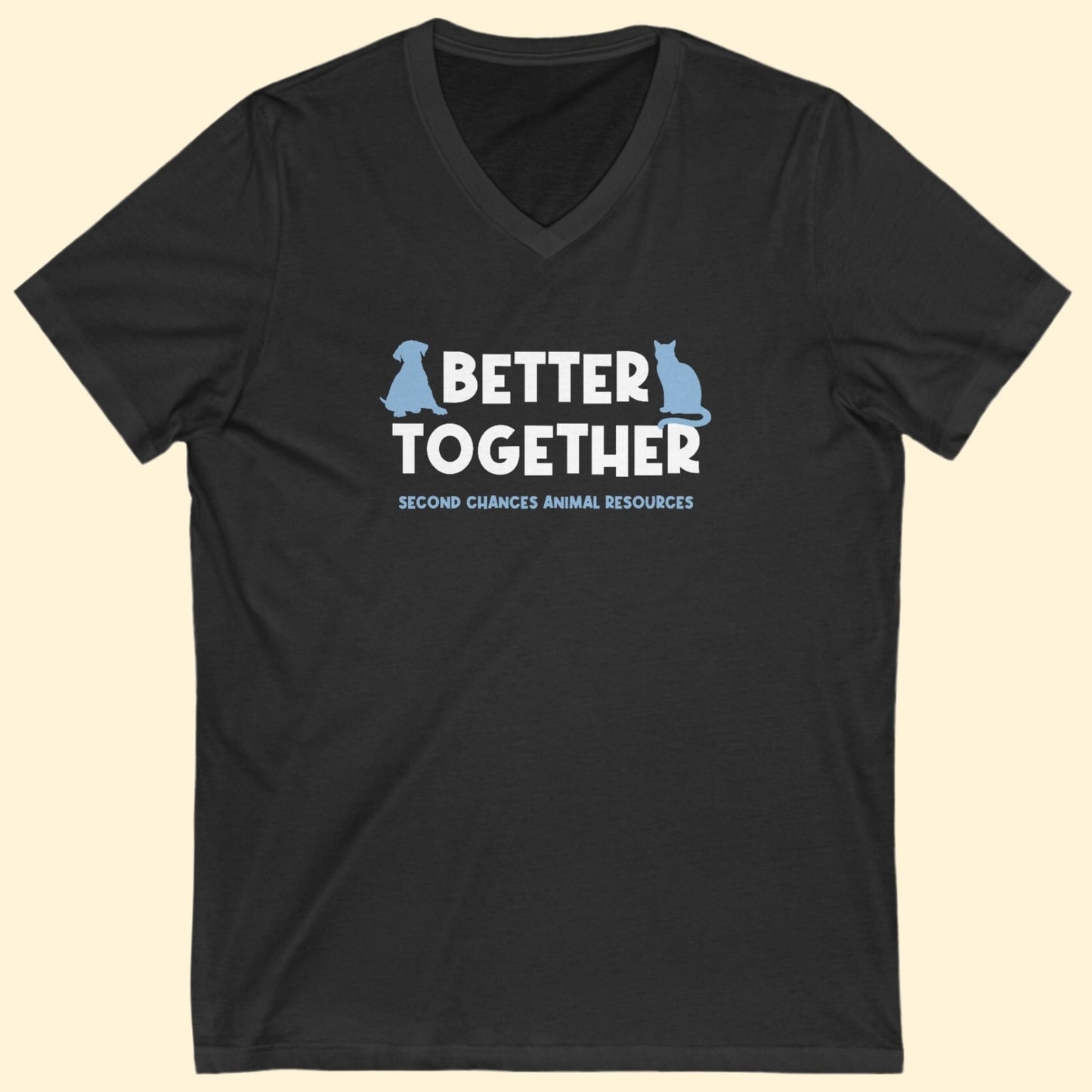 Better Together | FUNDRAISER for SCAR | Unisex V - Neck Tee - Detezi Designs - 29653909290721937557