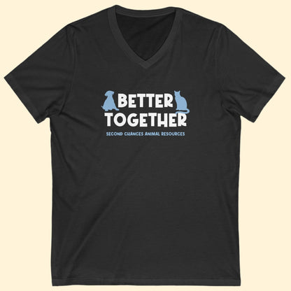 Better Together | FUNDRAISER for SCAR | Unisex V - Neck Tee - Detezi Designs - 29653909290721937557