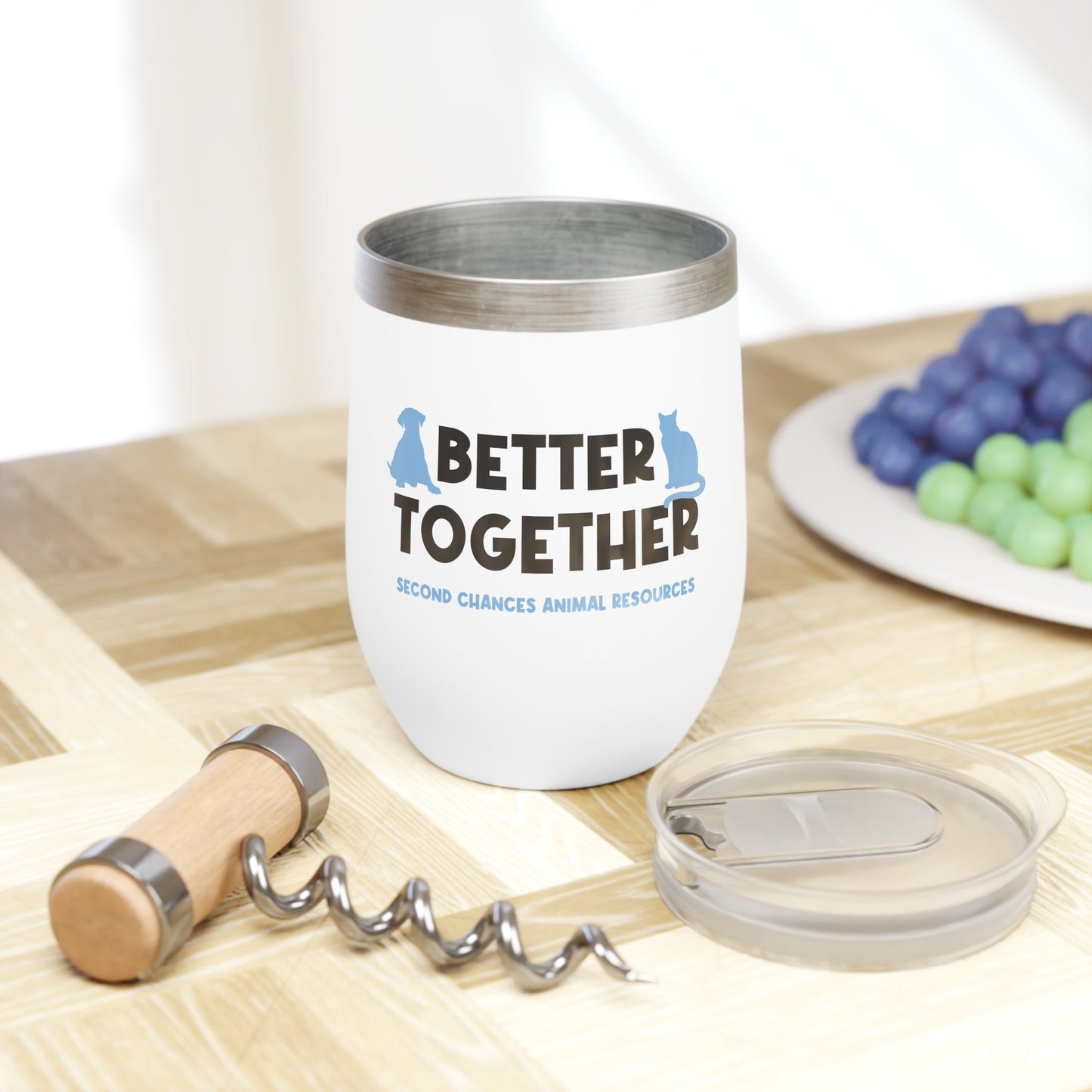 Better Together | FUNDRAISER for SCAR | Wine Tumbler - Detezi Designs - 22209979172916824311