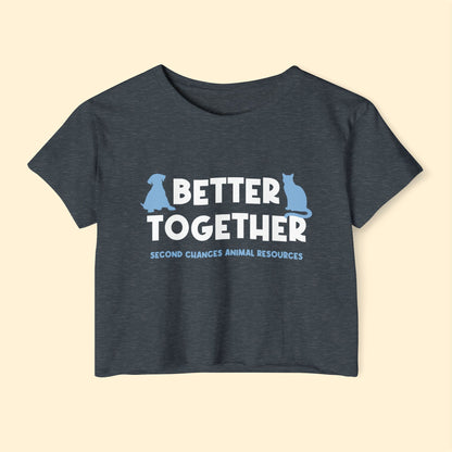 Better Together | FUNDRAISER for SCAR | Women's Festival Crop Top - Detezi Designs - 32498855747105518085