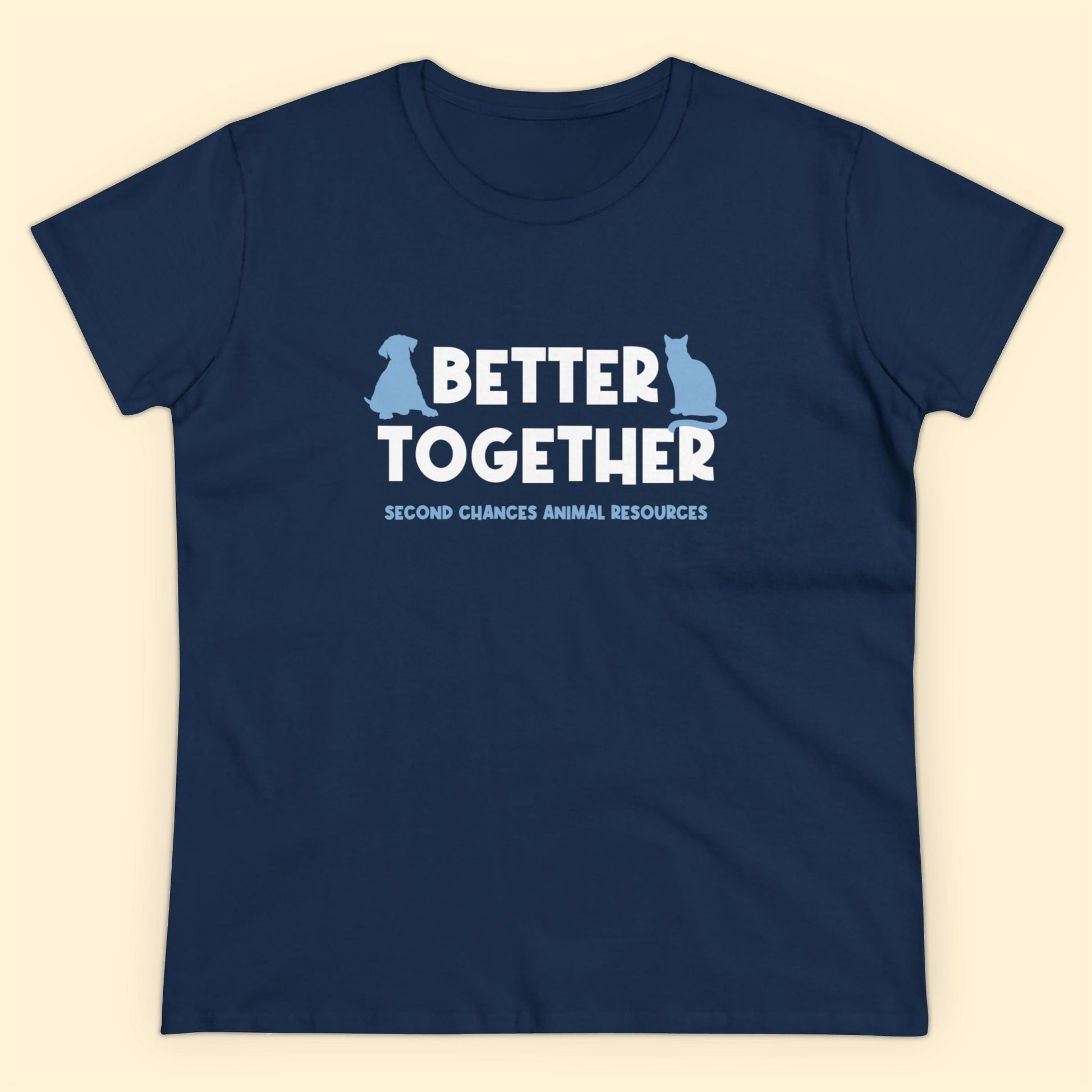 Better Together | FUNDRAISER for SCAR | Women's Midweight Cotton Tee - Detezi Designs - 10240443455799081789