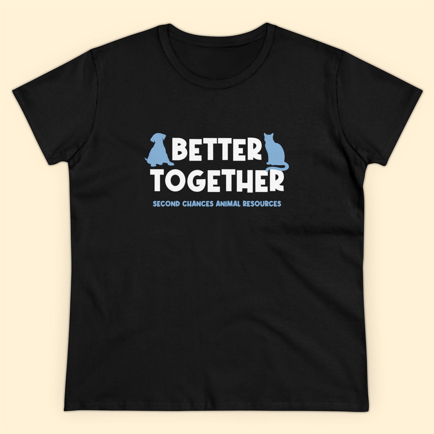 Better Together | FUNDRAISER for SCAR | Women's Midweight Cotton Tee - Detezi Designs - 14904998303425428416