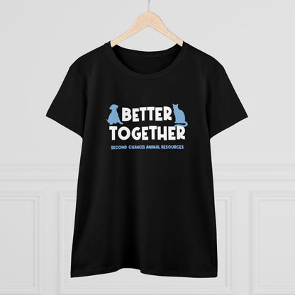 Better Together | FUNDRAISER for SCAR | Women's Midweight Cotton Tee - Detezi Designs - 26588601751013952634