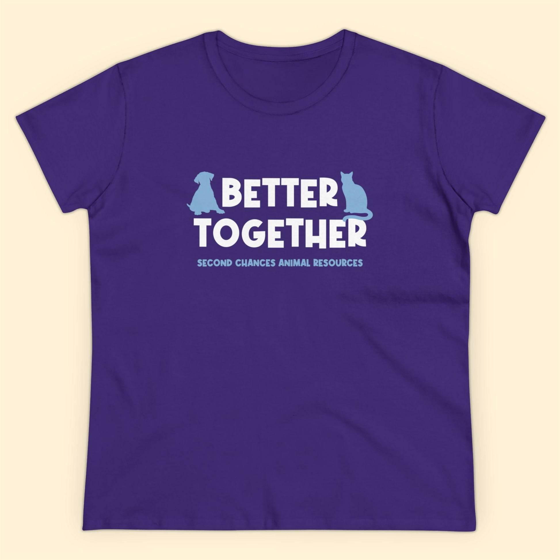 Better Together | FUNDRAISER for SCAR | Women's Midweight Cotton Tee - Detezi Designs - 26588601751013952634