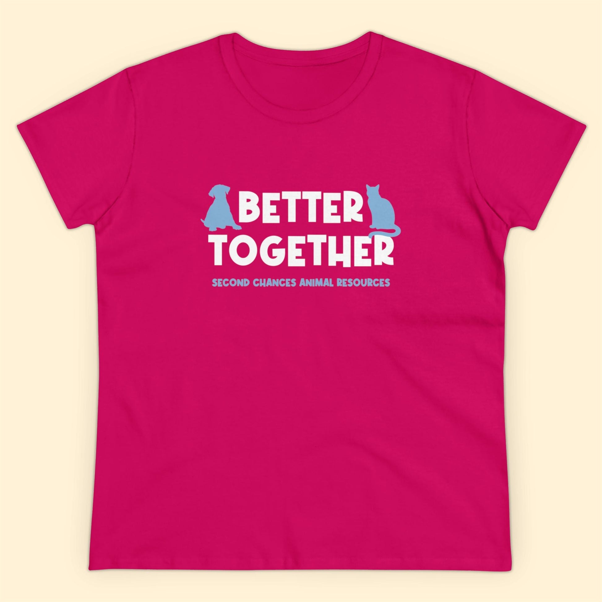 Better Together | FUNDRAISER for SCAR | Women's Midweight Cotton Tee - Detezi Designs - 32444544102819344761