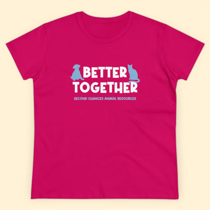 Better Together | FUNDRAISER for SCAR | Women's Midweight Cotton Tee - Detezi Designs - 32444544102819344761