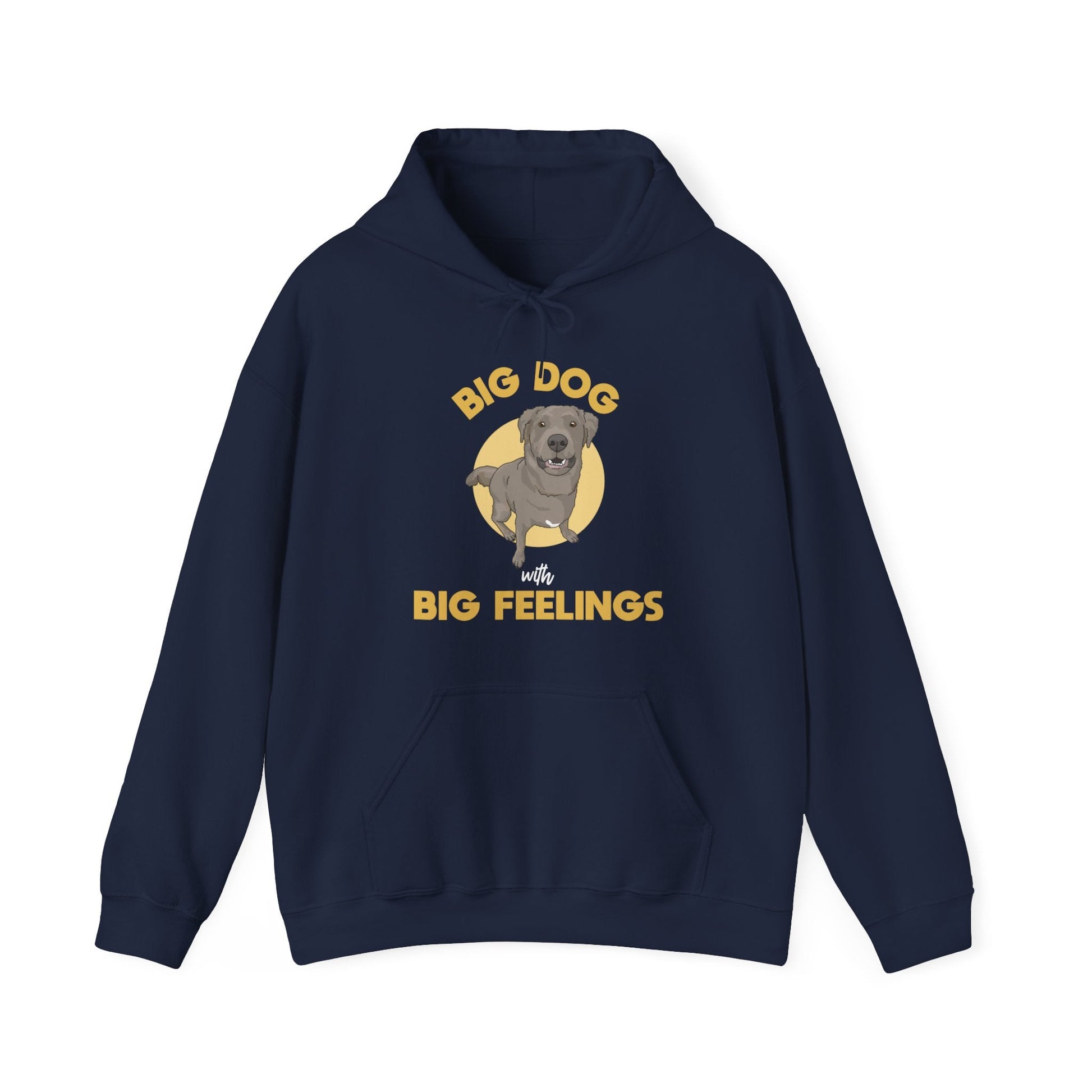 Big Dog With Big Feelings | Hooded Sweatshirt - Detezi Designs-11448679455332051965