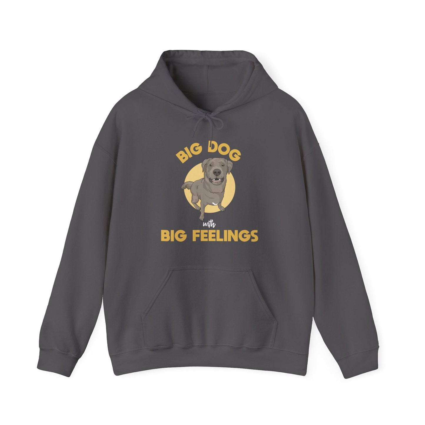 Big Dog With Big Feelings | Hooded Sweatshirt - Detezi Designs-26812654043904608945