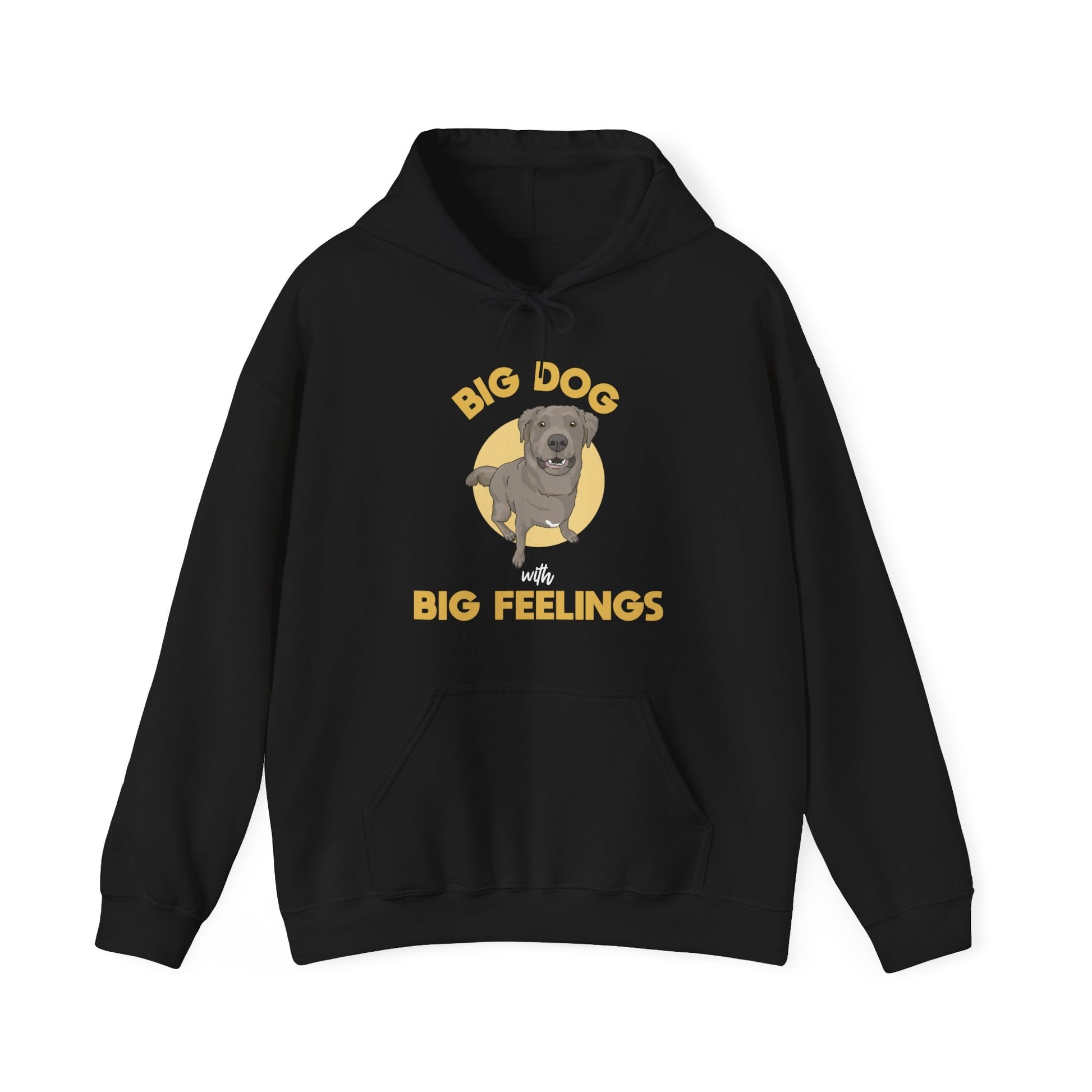 Big Dog With Big Feelings | Hooded Sweatshirt - Detezi Designs-57420134880827421961