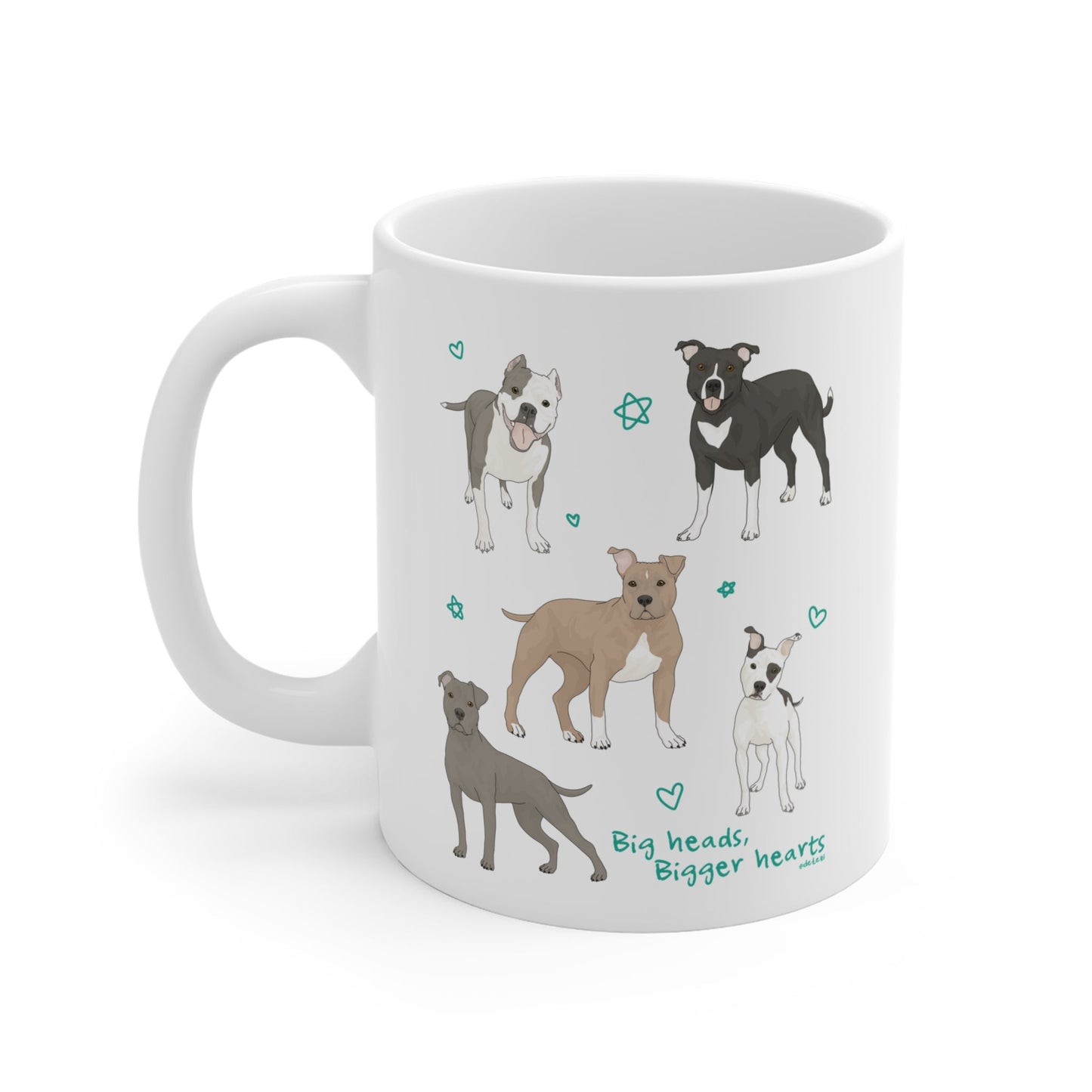 Big Heads, Bigger Hearts | 11oz Mug - Detezi Designs - 13715488072045605196