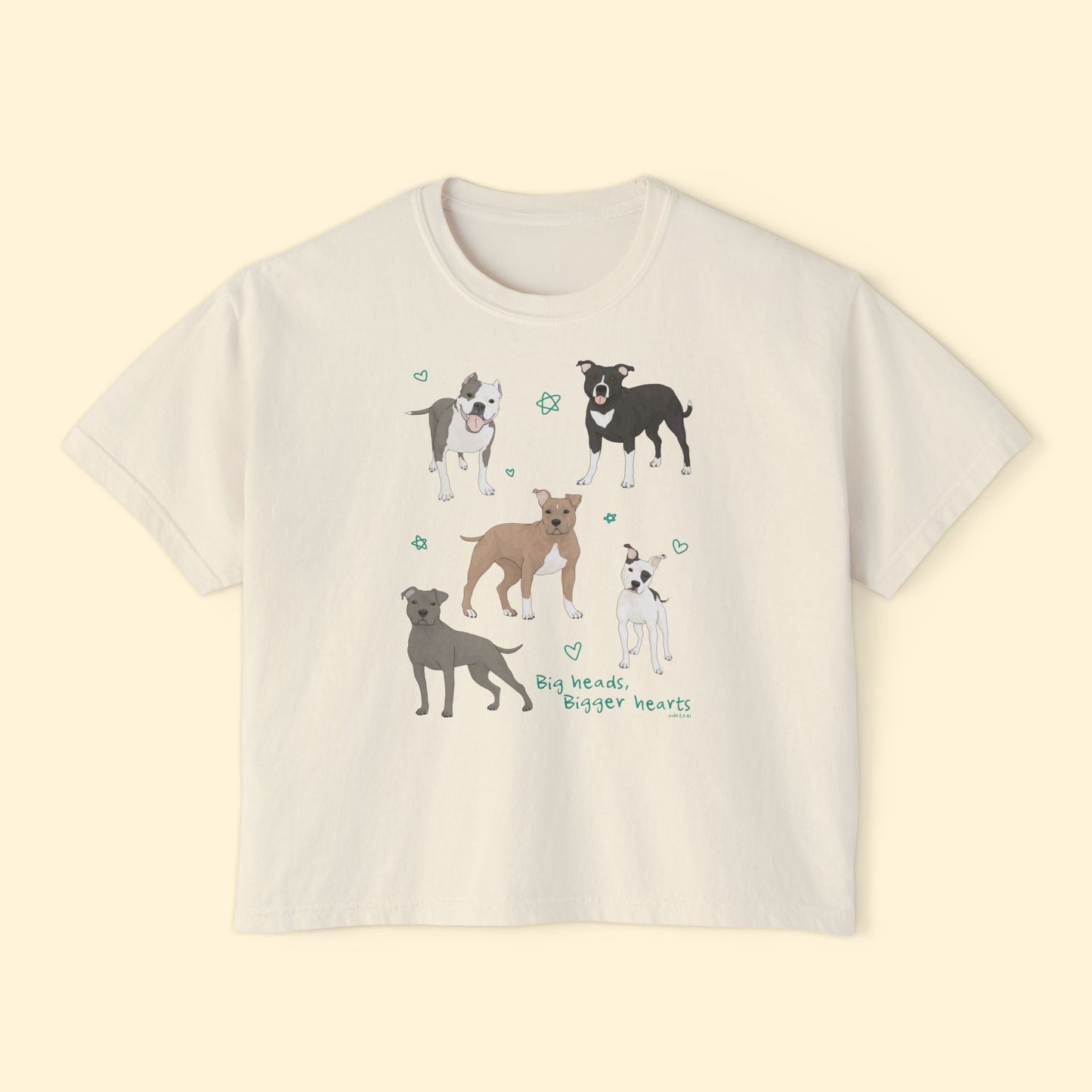 Big Heads, Bigger Hearts | Comfort Colors Boxy Tee - Detezi Designs - 18110827964643394408