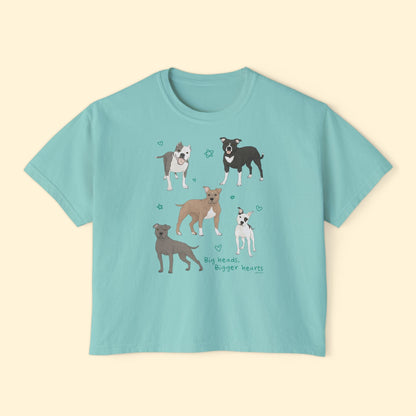 Big Heads, Bigger Hearts | Comfort Colors Boxy Tee - Detezi Designs - 23450016260184928326