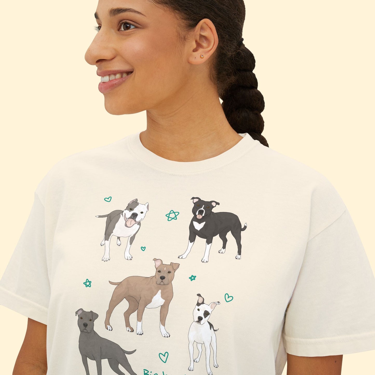 Big Heads, Bigger Hearts | Comfort Colors Boxy Tee - Detezi Designs - 26626078788499176055