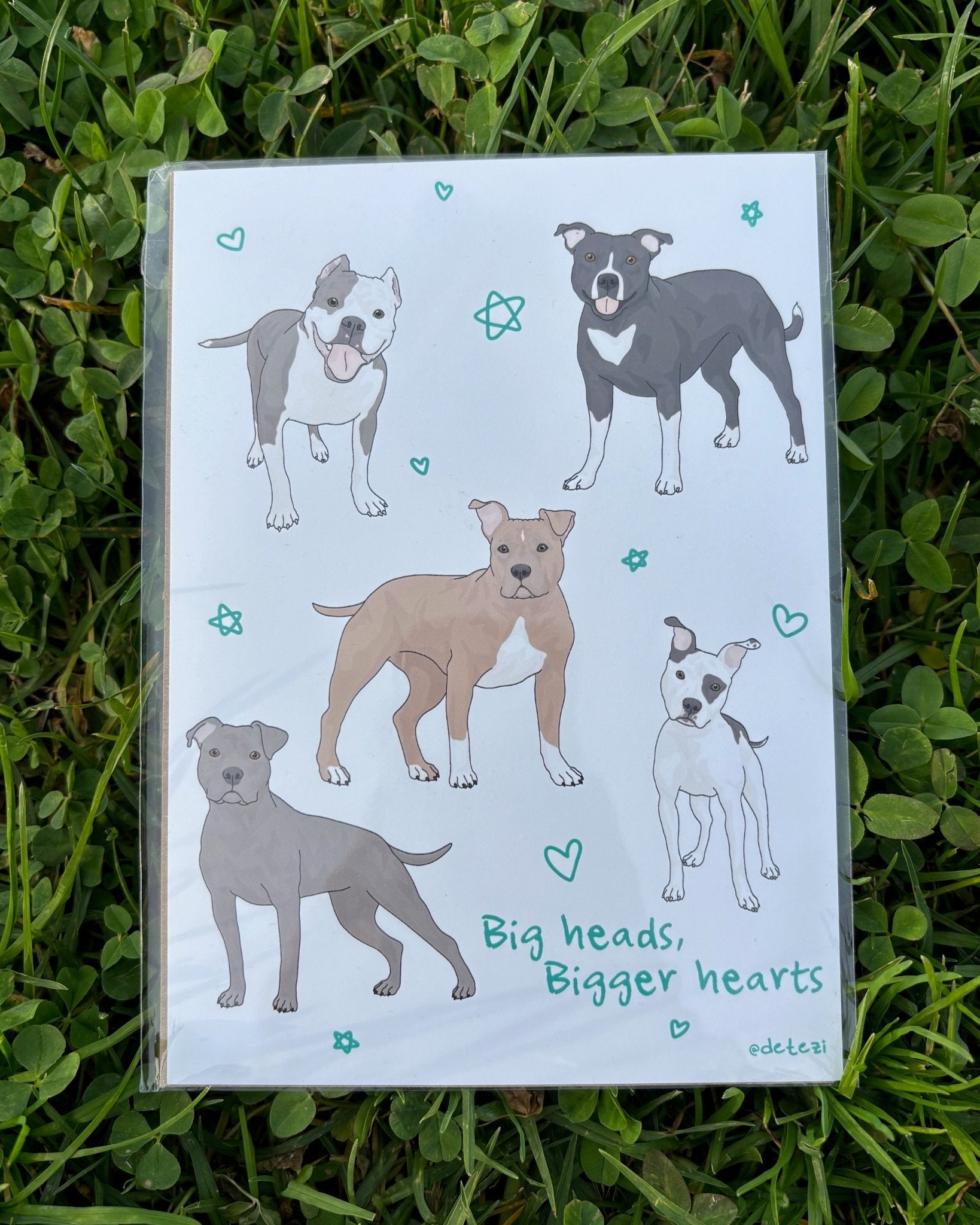 Big Heads, Bigger Hearts | Giclee Fine Art Print - Detezi Designs - 