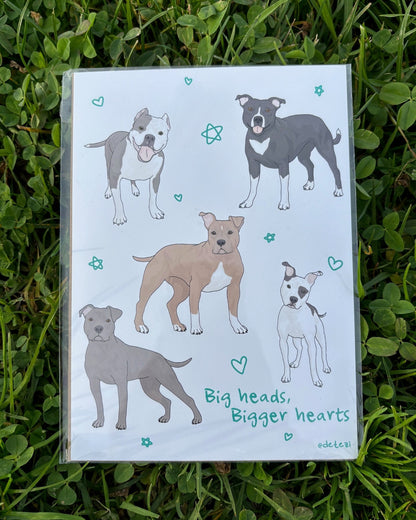 Big Heads, Bigger Hearts | Giclee Fine Art Print - Detezi Designs - 