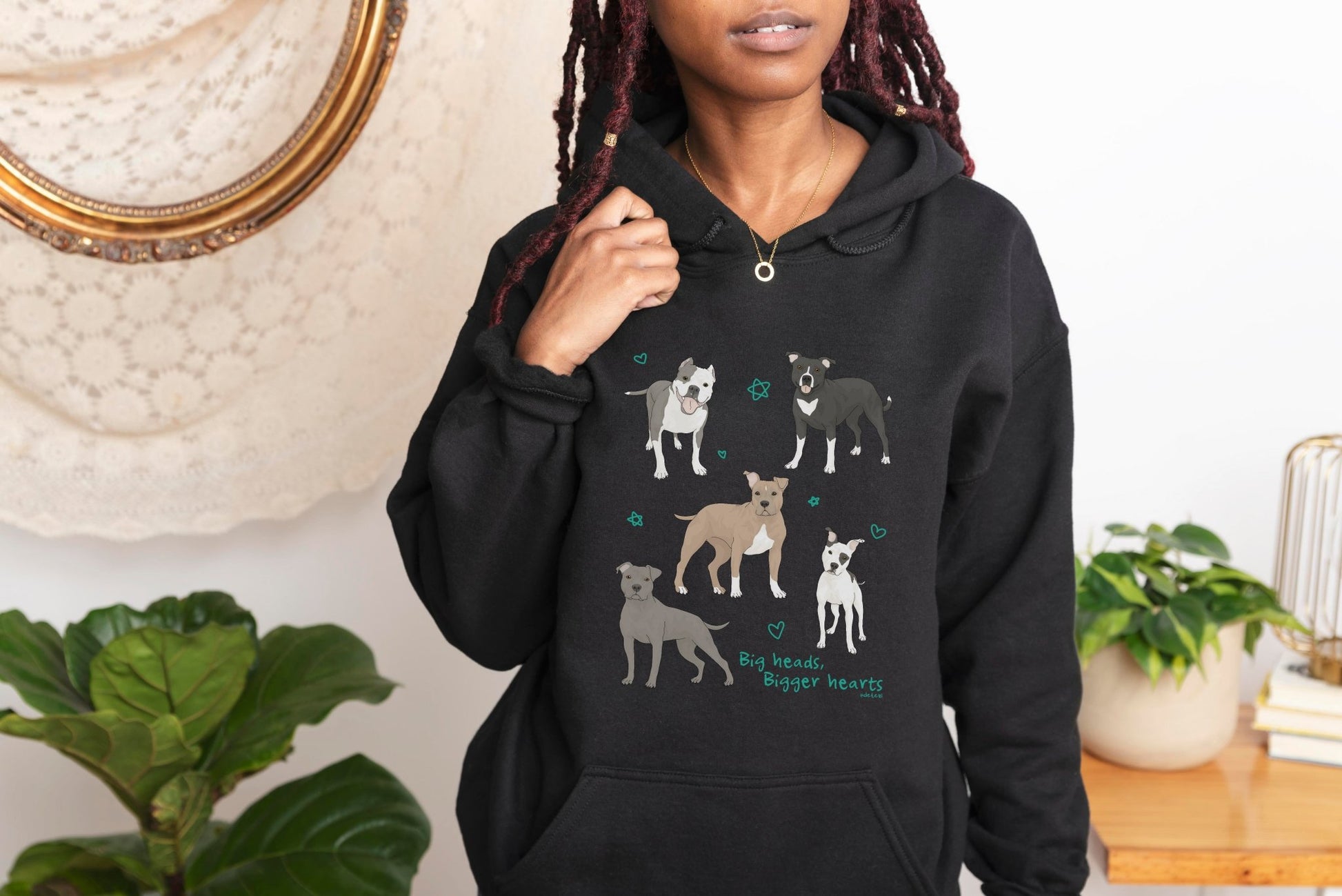 Big Heads, Bigger Hearts | Hooded Sweatshirt - Detezi Designs - 14991474014580295097