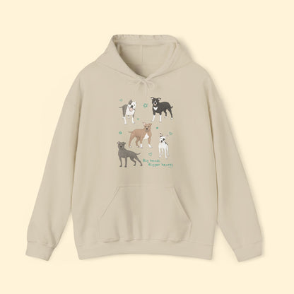 Big Heads, Bigger Hearts | Hooded Sweatshirt - Detezi Designs - 26398837582941489619