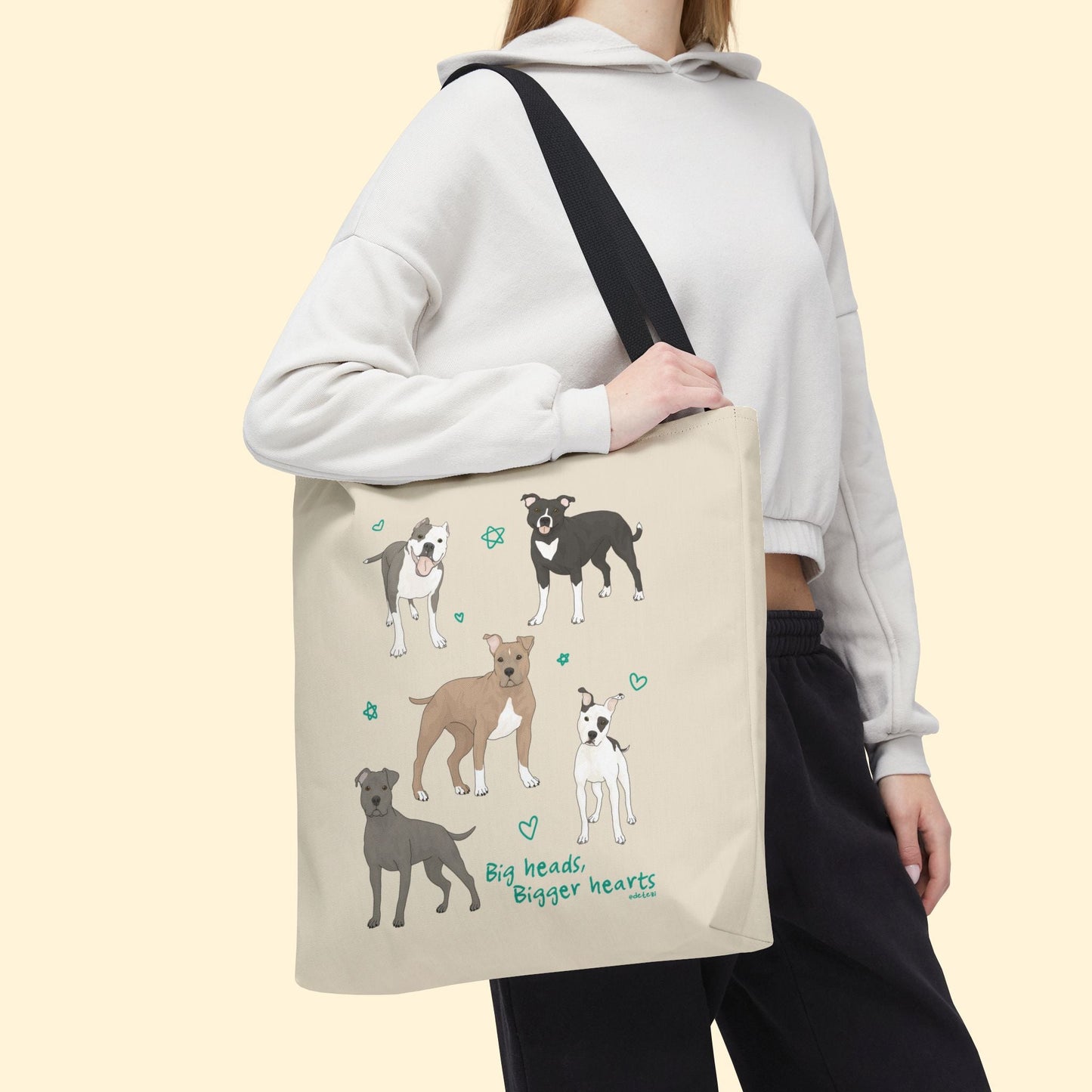 Big Heads, Bigger Hearts | Tote Bag - Detezi Designs - 18190668840043464006