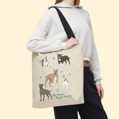 Big Heads, Bigger Hearts | Tote Bag - Detezi Designs - 18190668840043464006