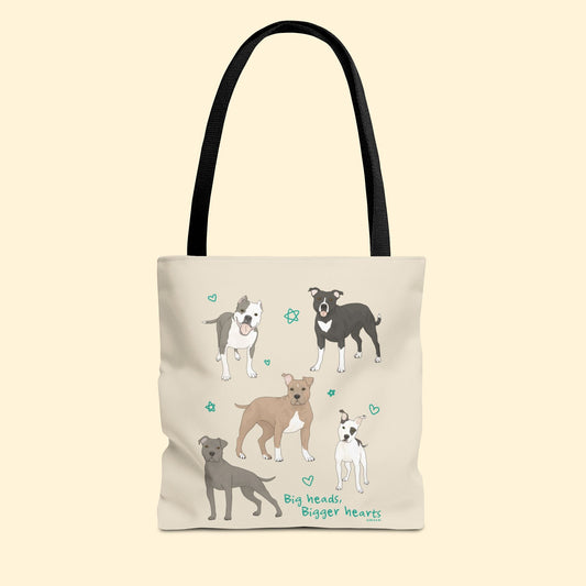 Big Heads, Bigger Hearts | Tote Bag - Detezi Designs - 29807804256946109265