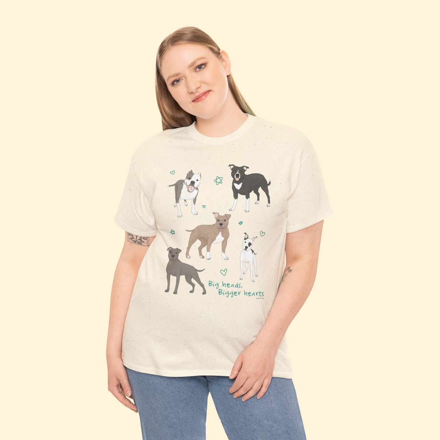 Big Heads, Bigger Hearts | Unisex T-shirt - Detezi Designs - 32078094088634727026