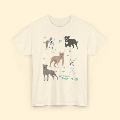 Big Heads, Bigger Hearts | Unisex T-shirt - Detezi Designs - 97752908523858380156