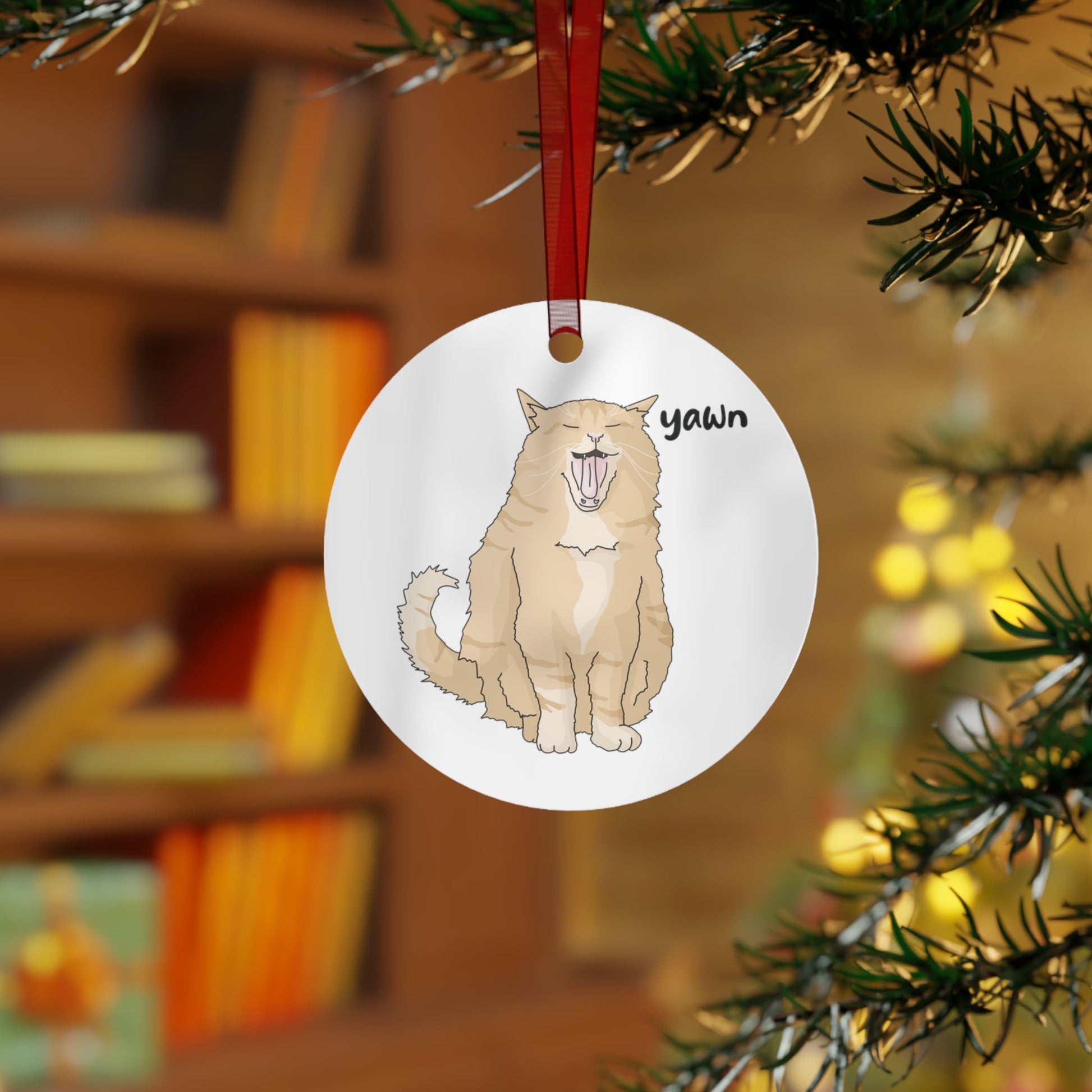 Big Yawn | Holiday Ornament - Detezi Designs - 31364339231139254914