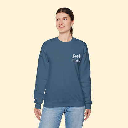 Bird Mom | Embroidered | Unisex Crewneck Sweatshirt - Detezi Designs - 74326750781774286892