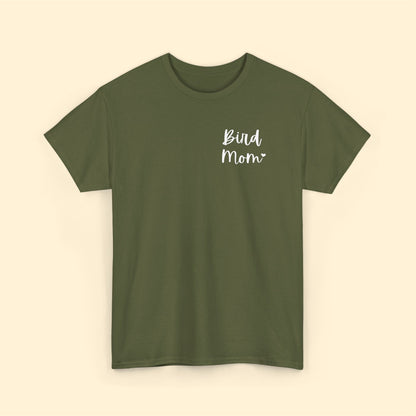 Bird Mom | Pocket Print | Unisex T-shirt - Detezi Designs-27911757887517744487